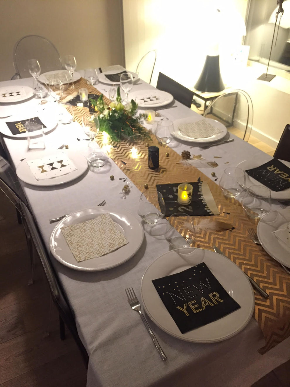 Idées de table de réveillon Noël et St Sylvestre nouvel an