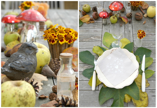 Photo de une, table pour l'automne
