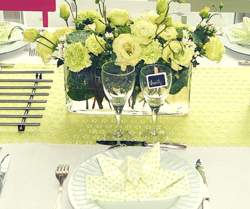 table communion vert anis