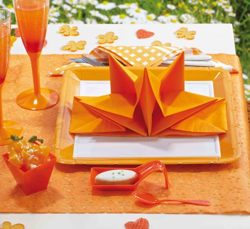 table d'été orange