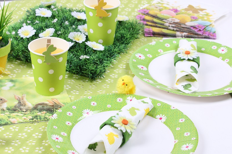 décor pâquerette Mesa Bella pour Pâques