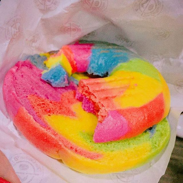 rainbow bagel