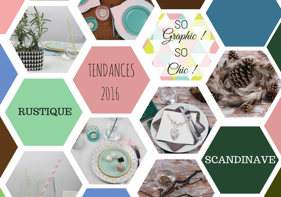 montage photo tables aux couleurs de la rentrée