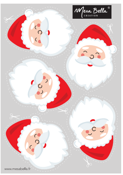 Planche à imprimer pere-noel-et-sa-hotte