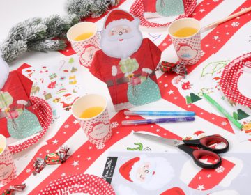 printable tête pere noel à imprimer
