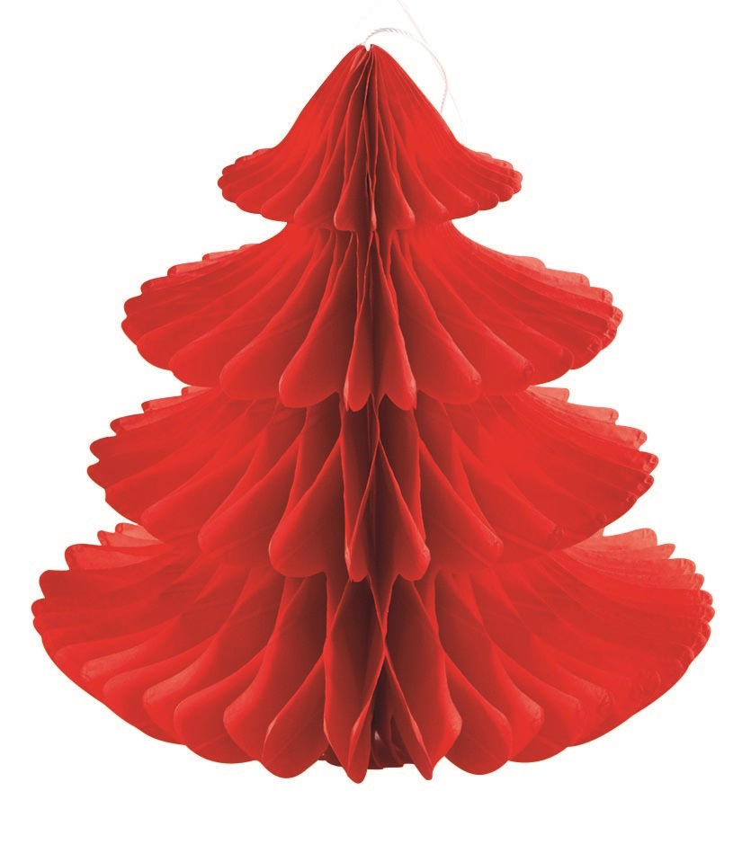 Sapin en papier Rouge 