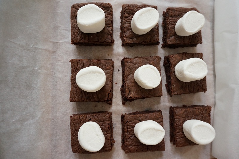 Brownies et marshmallow