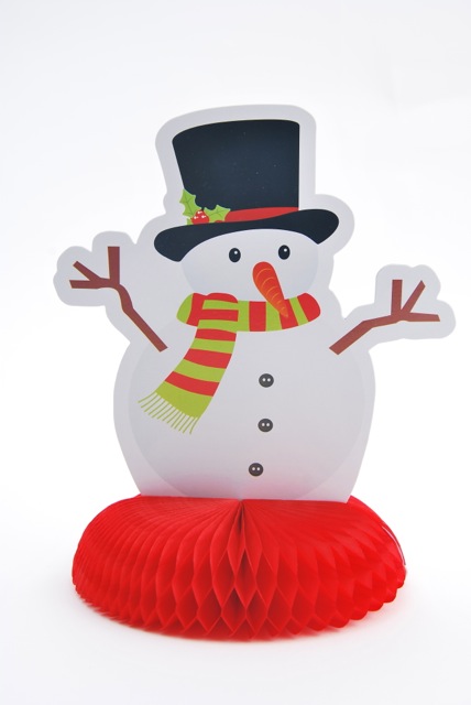 Déco papier Bonhomme de neige