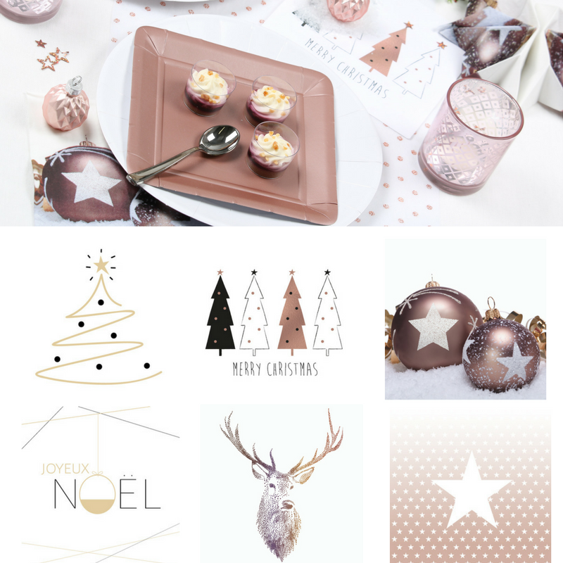 glam-chic collection Noël de serviette
