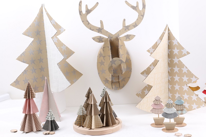 Ambiance Sapins en papier 