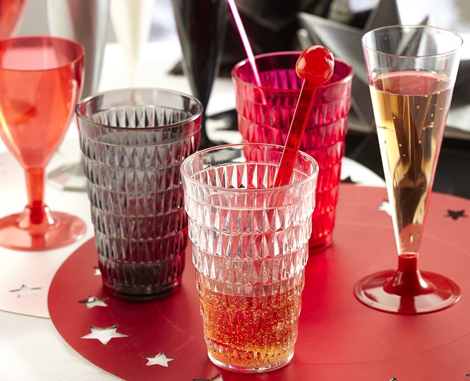 verre à facette plastique mesa bella