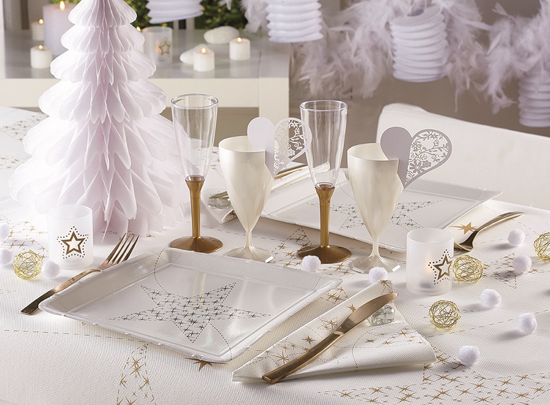 Photo ambiance décoration en papier sapin 