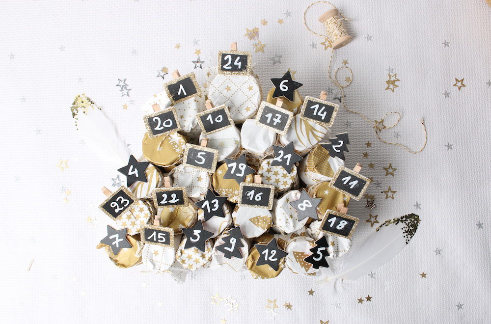 Calendrier de l'avent serviette en papier