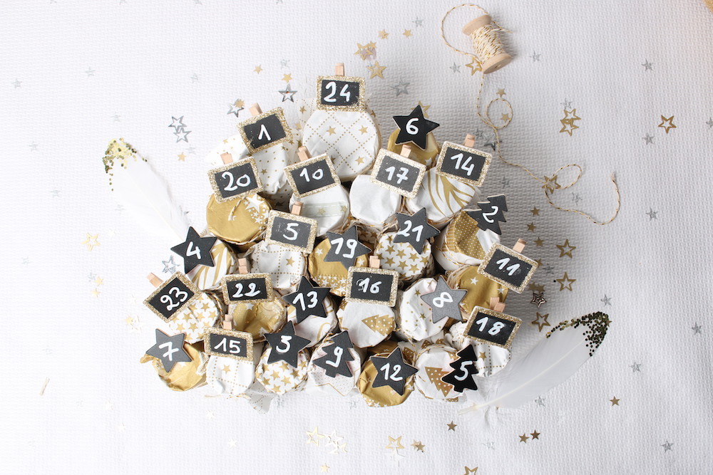 Calendrier de l'avent serviette en papier