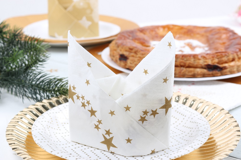 pliage couronne épiphanie