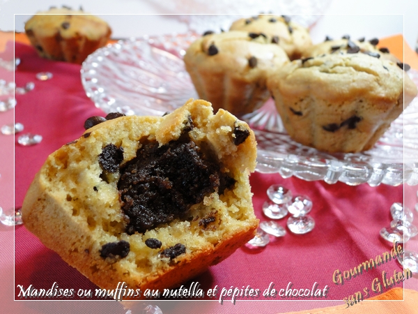 Muffin sans gluten Nutella