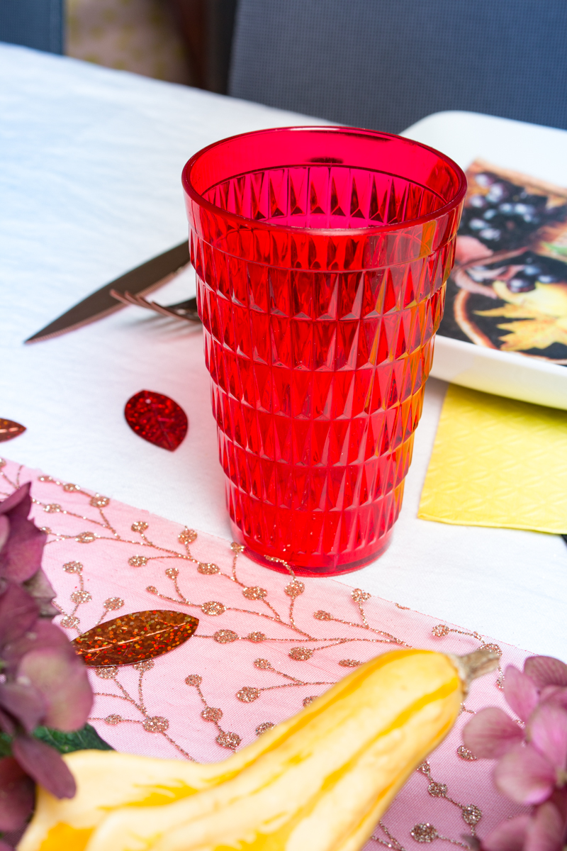 verre gobelet plastique à facette
