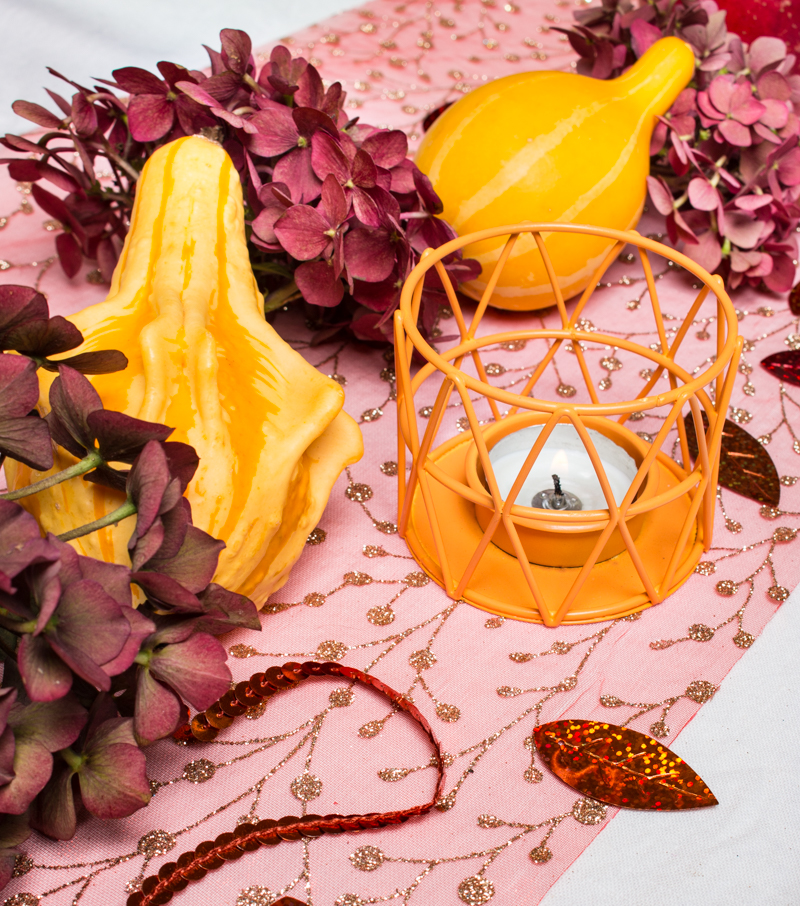 photophore graphique orange Mesa Bella