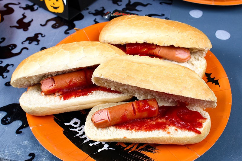 hotdog sanguinolent halloween