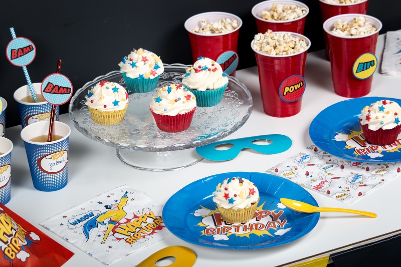 Table D Anniversaire Super Heros Mesa Bella Blog