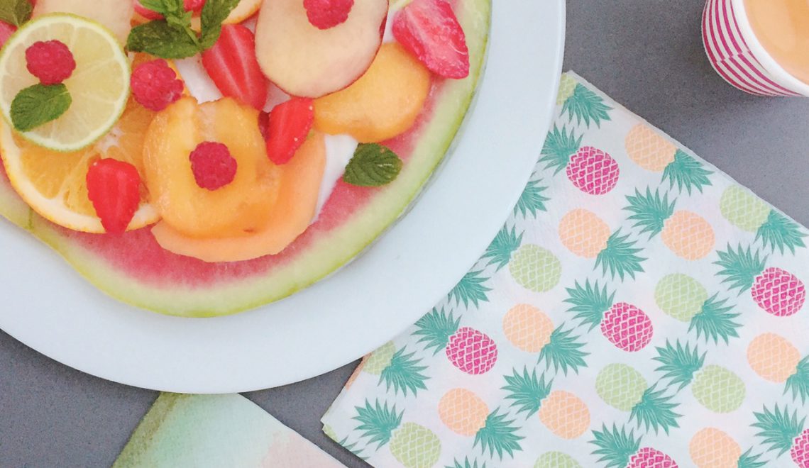 pizza pastèque de fruits