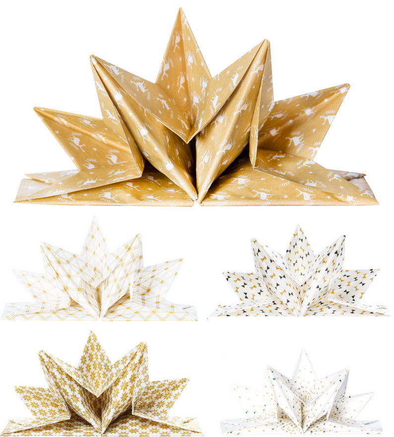 decor de serviette prepliee noel 2018