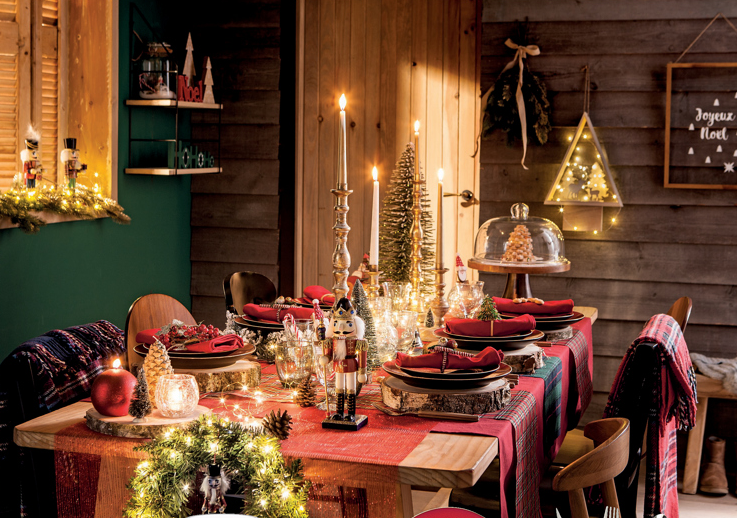 Décoration de table de Noël Scottish ! Catalogue Zôdio Noël 2018