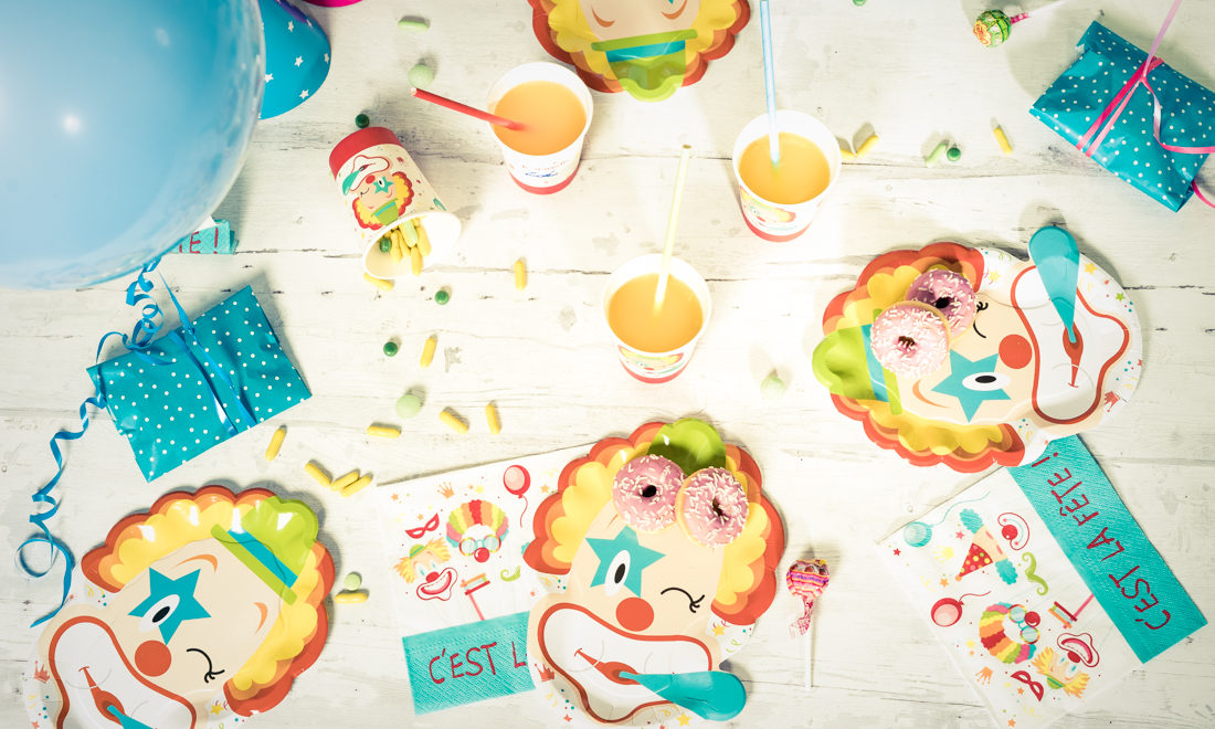 table anniversaire clown