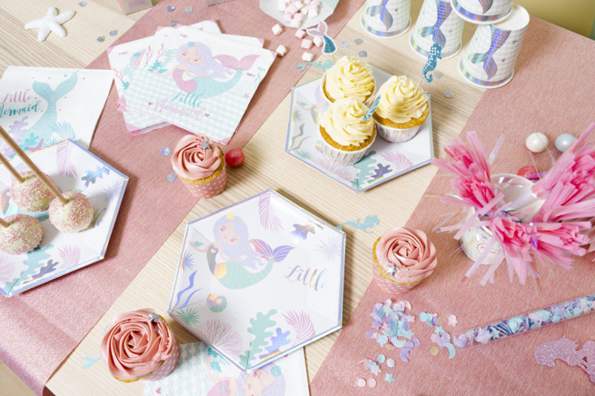 Mermaid party collection de vaisselle Mesa Bella