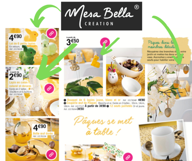 collection deco de table mesa bella pour zodio
