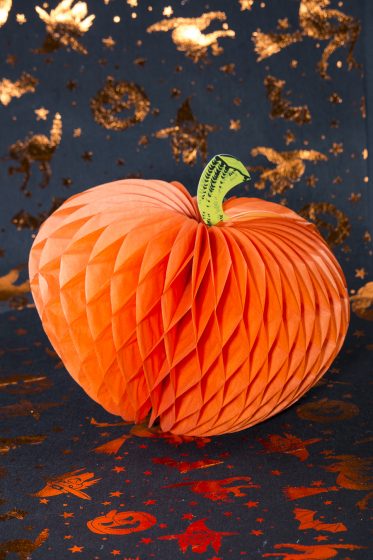 déco citrouille en papier 