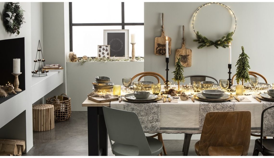 table de noel à la campagne