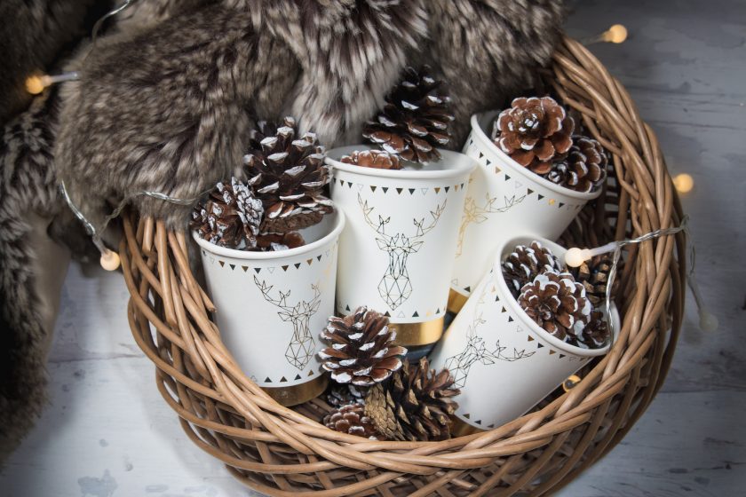 Gobelets de noël en Laponie