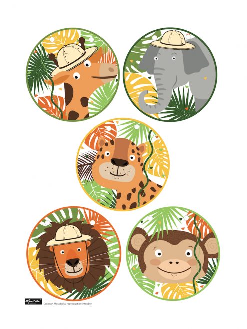 DIY guirlande safari en papier