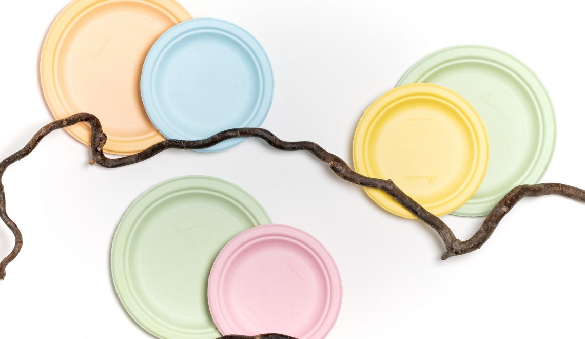 assiettes en fibre de maïs