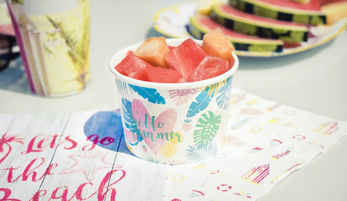 coupe à glace plage en carton