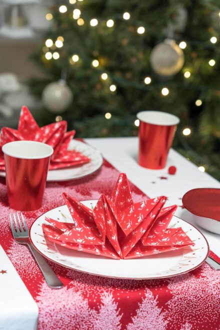 deep forest motif sapin pour table de fête