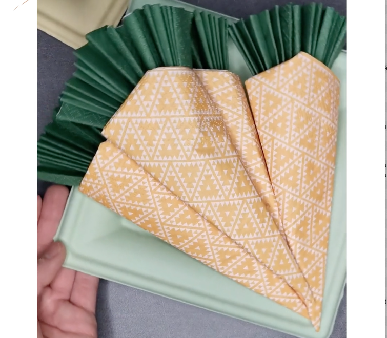 DIY pliage de serviette Pâques
