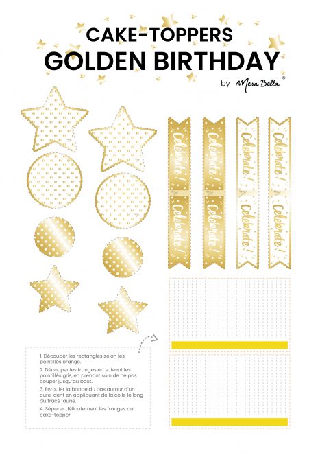 printable cake topper toile or