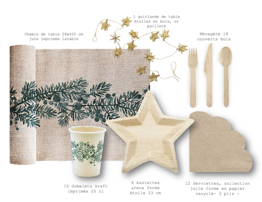 vaisselle écoresponsable pour Noël