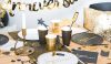 anniversaire or et noir chic glamour
