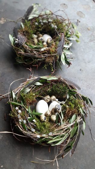 Décoration nid de Pâques