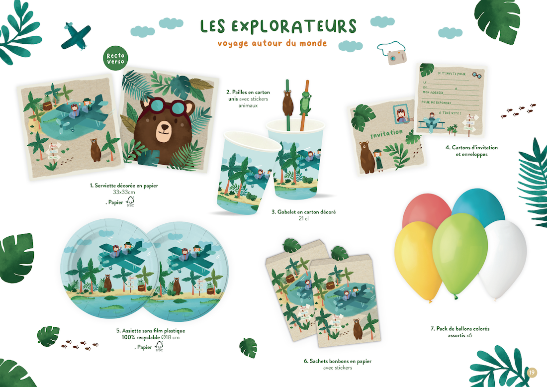 Theme anniversaire petit explorateur